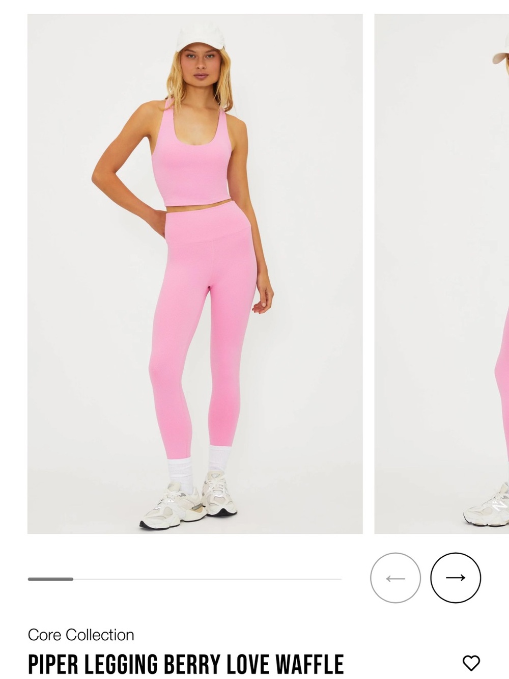Beach Riot Piper Legging - Berry love waffle